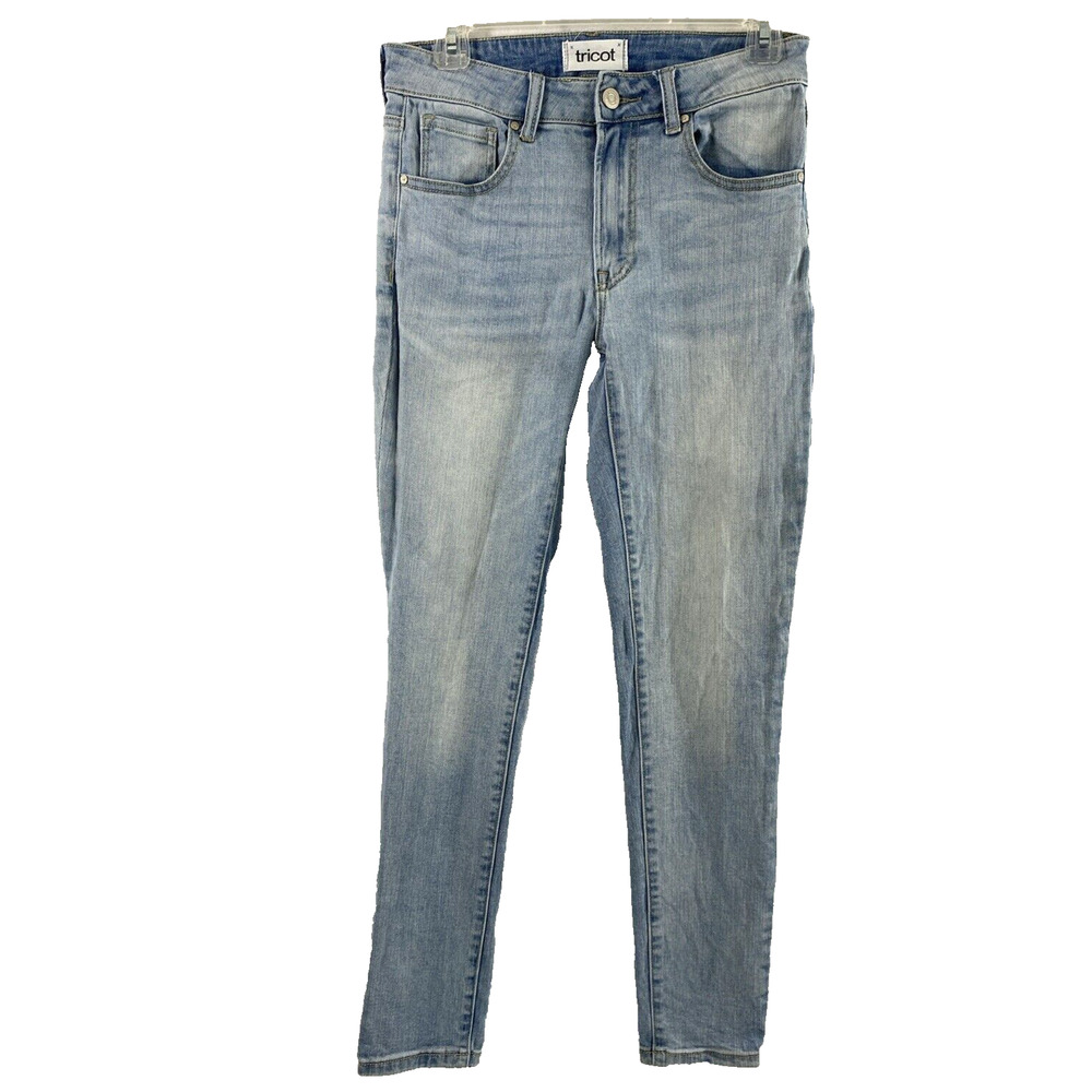 Tricot Jeans Womens Size 27 Light‎ Wash Denim Skinny Stretch